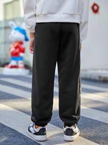 SHEIN 男大童卡通圖案衛褲