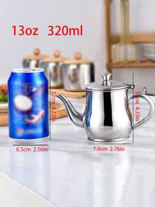 1入組不銹鋼油罐 - 銀色 - 查看 3