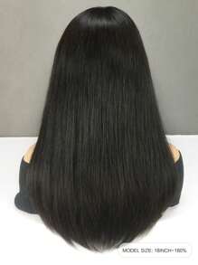 Glueless 5 X 5 Lace Closure Wig Layered Cut Silky Straight Bob Pre-Plcuked 100% Human Hair Wig For Women