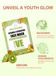 SlowSunday 保湿面膜，即刻提亮紧致抗衰老面膜，富含维生素B5、烟酰胺、维生素E和K族维生素，滋润肌肤，宛如SPA级护肤品，情人节、斋月、斋月聚会及礼品之选，派对必备