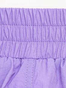 SHEIN Unity Zip Up Exaggerated Pocket Cargo Skirt - Lilac Purple - View 7