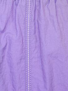 SHEIN Unity Zip Up Exaggerated Pocket Cargo Skirt - Lilac Purple - View 8