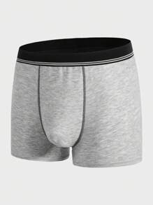 Extended Sizes Men 5pcs Contrast Tape Top-stitching Boxer Brief - Multicolor - View 8