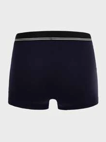 Extended Sizes Men 5pcs Contrast Tape Top-stitching Boxer Brief - Multicolor - View 10
