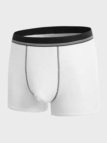 Extended Sizes Men 5pcs Contrast Tape Top-stitching Boxer Brief - Multicolor - View 12