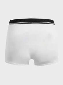 Extended Sizes Men 5pcs Contrast Tape Top-stitching Boxer Brief - Multicolor - View 13