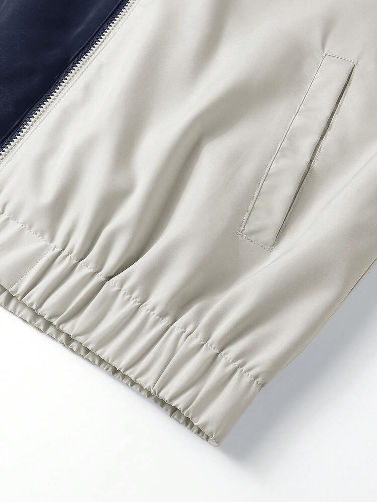 Men's Two Tone Oversized Raglan Sleeve Jacket (Without T-Shirt)