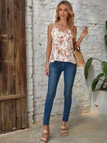 EMERY ROSE In hoa Cami ngọn - Nhiều màu - Xem 5