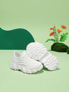 中性嬰兒純的顏色一腳蹬運動鞋 - 白色 - 查看 4