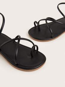 Girls' Fashionable And Versatile Outdoor Slippers - Black - View 4