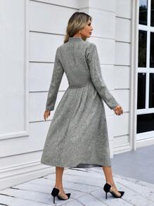 Aveloria 前紐扣夾克&褶皺半身裙