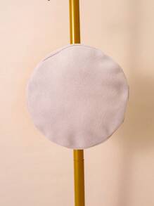 SHEIN Young Girl Autumn Winter Style Apricot-colored Cocoon Sleeve Lapel Woolen Coat With Peaked Cap - Apricot - View 4