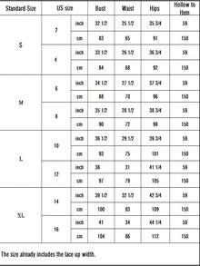 Floral Embroidery Mesh Tube Wedding Dress - Beige - View 6