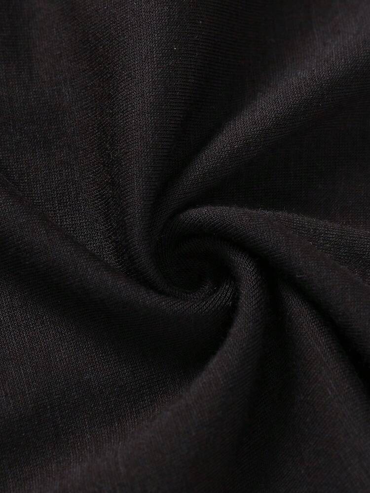 男士5入組字母圖案織帶拼接平角內褲 - 彩色 - 查看 7