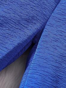 SHEIN Young Girl Ruffle Trim Belted Jumpsuit - Blue - View 6