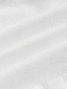 SHEIN EZwear Top bandeau con estampado de motocicleta y slogan - Blanco - Ver 4