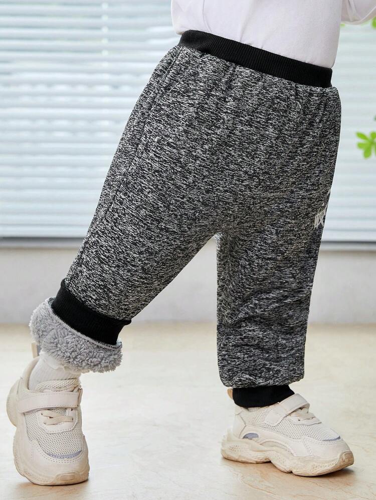 Baby Boy Cartoon Graphic Thermal Pants