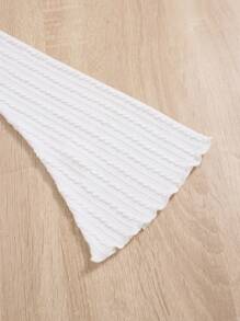 SHEIN Tween Girl Flare Sleeve Tee & Belted PU Skirt - Multicolor - View 5