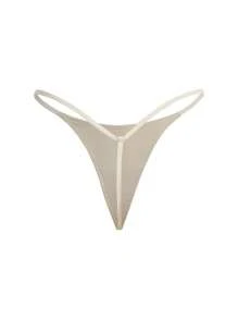Ocili Leisure Extremely Stretchy & Smooth Low Waist Micro Sexy G-String - Nude - Apricot - View 2