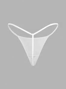 Ocili Leisure Extremely Stretchy & Smooth Low Waist Sexy G-String - White Bridallingerie - White - View 2