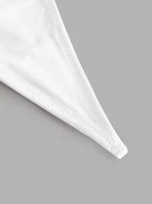 Ocili Leisure Extremely Stretchy & Smooth Low Waist Sexy G-String - White Bridallingerie - White - View 5