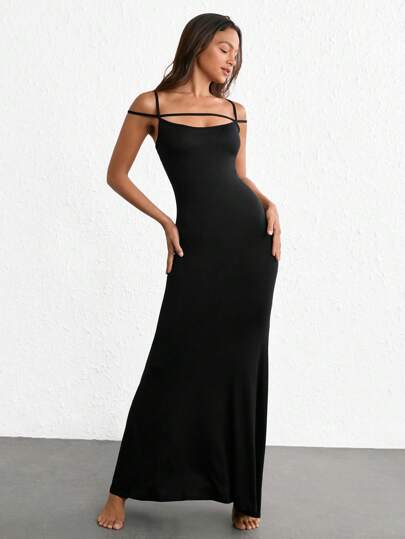 Ocili 素色吊帶睡裙