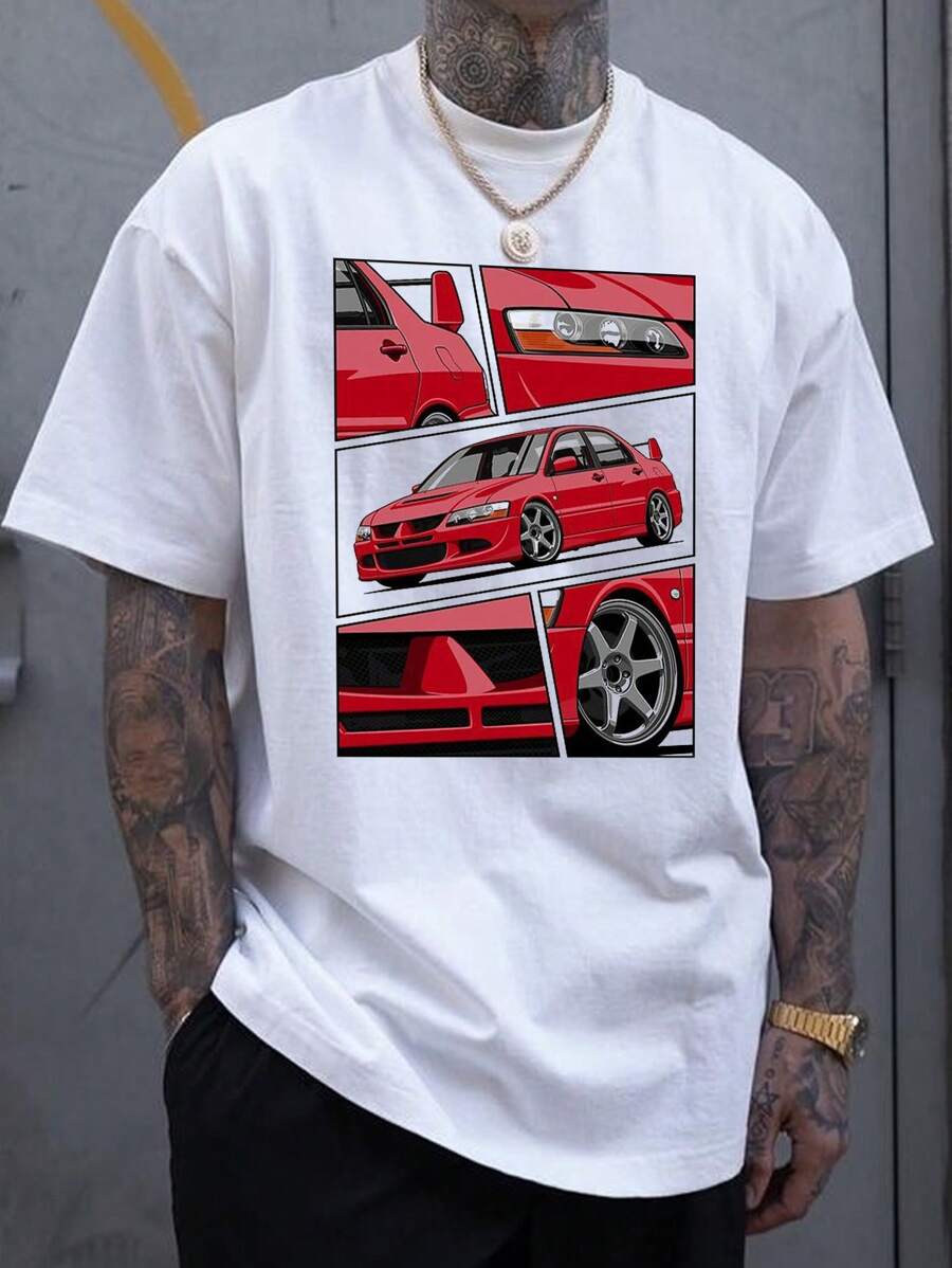 Men Car Print Tee | SHEIN USA