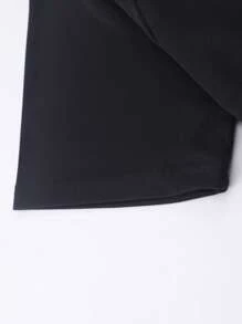 Men Slogan Graphic Drop Shoulder Tee - Black - View 3