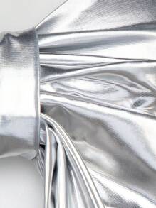 SHEIN Unity 金屬蝴蝶結鑲鑽連身褲 - 彩色 - 查看 7