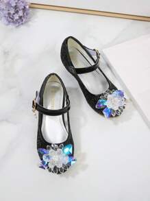 孩子們的水晶鞋時尚高跟鞋公主鞋