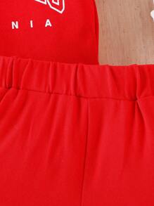 Baby Boy Letter Graphic Tee & Shorts