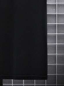 Manfinity Homme Nam Plus Đồ họa Chữ cái Áo thun - màu đen - Xem 4