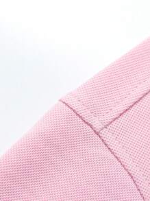 Manfinity Homme 男士條紋飾邊POLO衫 - 粉色 - 查看 6