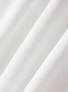 INAWLY Solid Kangaroo Pocket Hoodie,Long Sleeve Tops - White - View 3