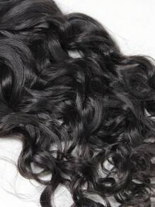 1pc Natural Curly Natural Black Human Hair Bundle 150% Density Bundles For Women - SNatural - View 6