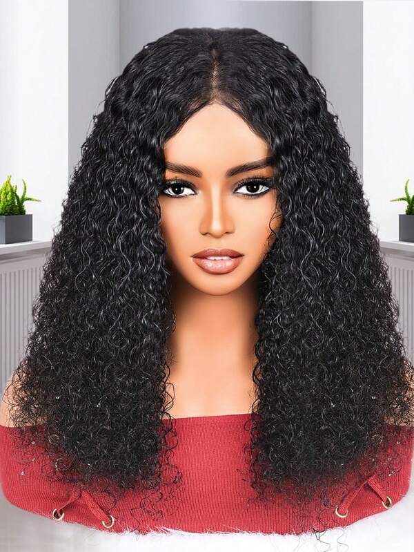 Glueless 4x4 Lace Closure Wig Jerry Curly Pre Plucked Fuller Density