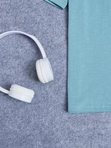 男童休閒短袖圓領t卹,適合夏季