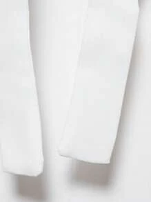 Manfinity Mode 男士1入組前紐扣馬甲 - 白色 - 查看 6