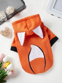 PETSIN 1pc Fox Design Pet Hoodie - Multicolor - View 1