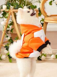 PETSIN 1pc Fox Design Pet Hoodie - Multicolor - View 5