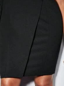 BizChic Hơn Một bờ vai Bao bên Váy bodycon - màu đen - Xem 5