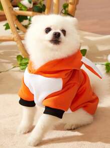 PETSIN 1pc Fox Design Pet Hoodie - Multicolor - View 6