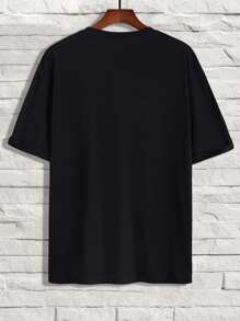 Manfinity Hypemode Men Cartoon Bear Graphic Drop Shoulder Oversize Tee