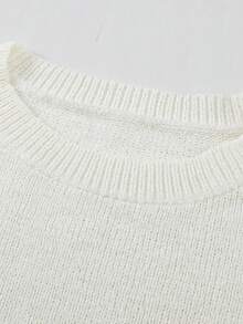 CILKOO Leopard Pattern Drop Shoulder Jumper - Multicolor - View 8