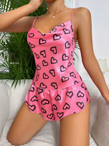 Bộ đồ ngủ Nữ Vắt Tim - Màu Hồng Tươi - Xem 5