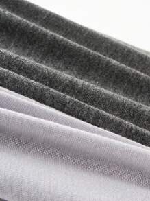 Men 5pcs Letter Graphic Contrast Tape Boxer Brief - Multicolor - View 6