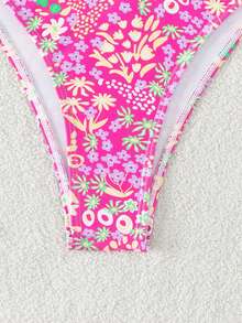 SHEIN Floral Print Bikini Bottom - Multicolor - View 5