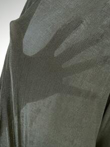 Chiquease Solid Wrap Hem Bodycon Dress - Army Green - View 8