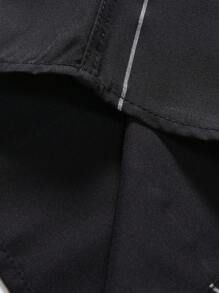 Manfinity Homme 男士條紋印花襯衫不帶T恤