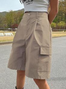 DAZY Flap Pocket Side Cargo Shorts